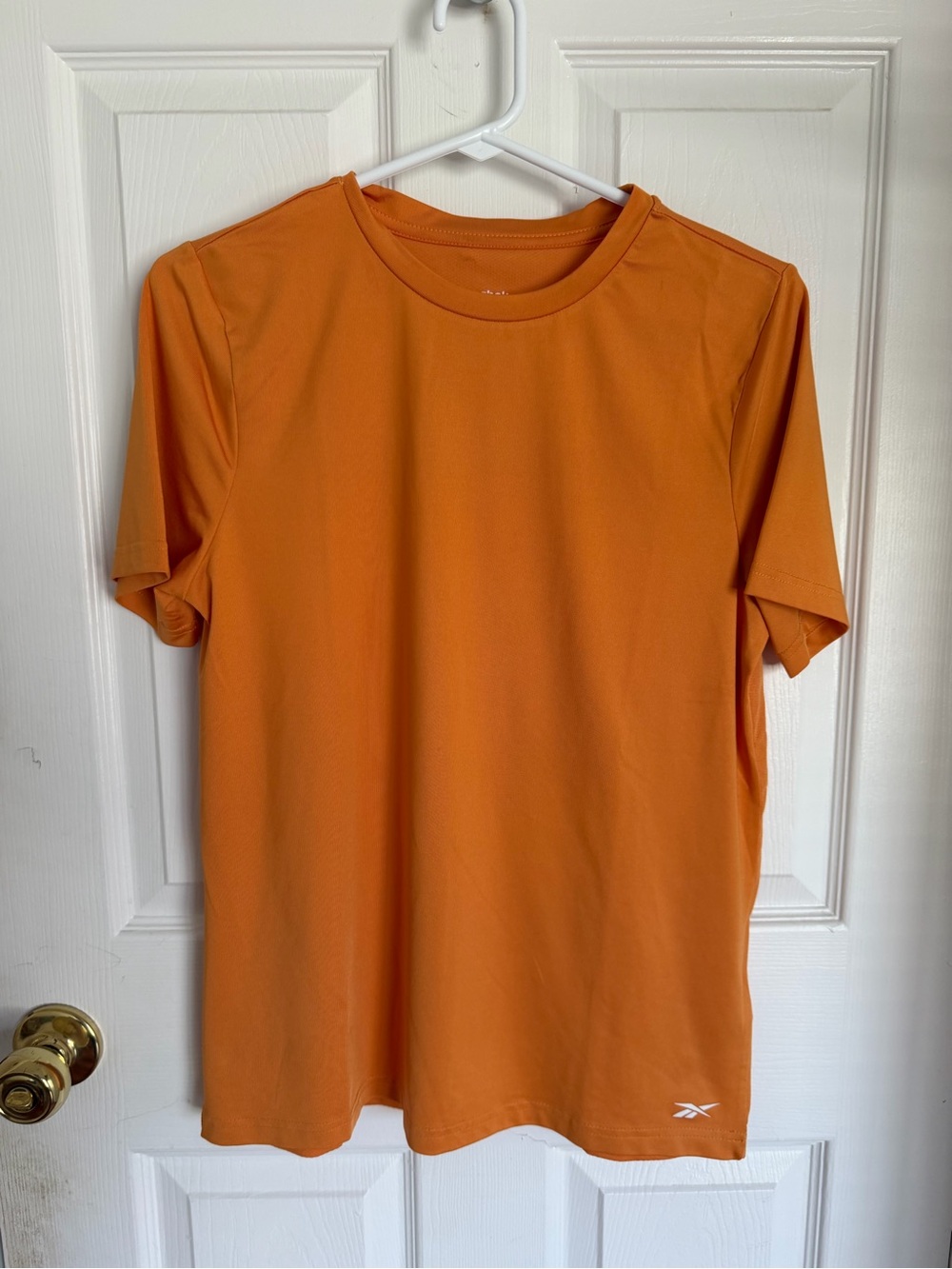 Reebok Men’s Bright Orange Crew Neck Short Sleeve Tee